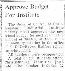 Montgomery News Messenger, April 8, 1954 CI enrollment: 285