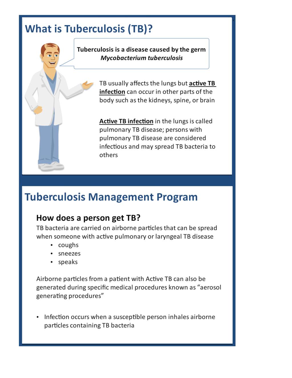 What is Tuberculosis (TB)? Tuberculosis is a disease caused by the germ...j Mycobacterium tuberculosis TB usua.