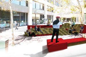 EXAMPLES Mycelium Theater A pop-up street theater made of compostable