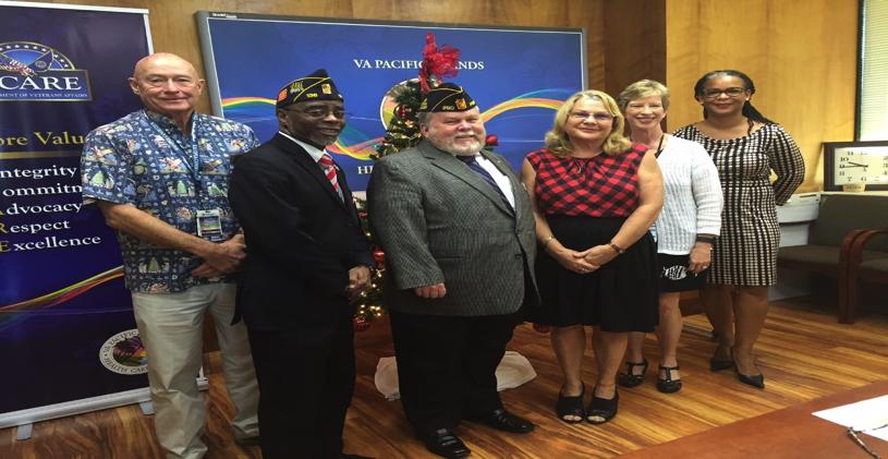Executive Leadership Briefing On December 6, 2016, Past National Commander Ronald Conley and Veterans Affairs and Rehabilitation Deputy Director Roscoe Butler, met with VAPIHCS Executive leadership