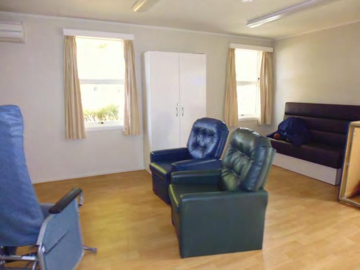 New flooring and soft furnishings have been replaced since our visit in 2011. 34. Although bedrooms were not en-suite, there were adequate toilet/bathrooms for the number of clients in the Unit. 35.