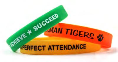 #12 Wristbands Printed Silicon Bracelet Available in