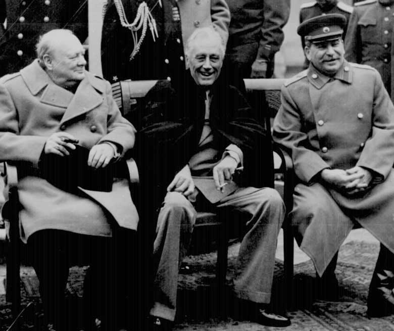 Yalta Conference Winston Churchill - GB Franklin Roosevelt - US Joseph Stalin - SU Jan.