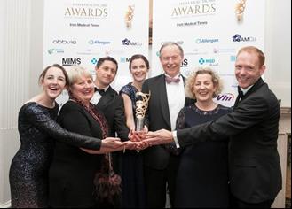 National developments - Award winning Excellence in Healthcare Management (from 18) L R: Sarah Treleaven RCPI, Maureen Flynn HSE QID, Philip Ryan RCPI, Dr Jennifer Martin HSE QID ( Steering Committee