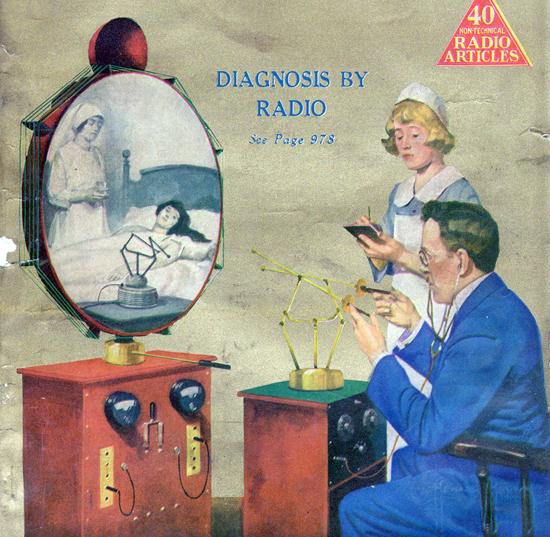 A doctor's diagnosis "by radio" on the cover of the