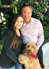 The emotional benefits of reducing depression, anxiety and loneliness are just as important. Annie and Randy Levitt with Charli.