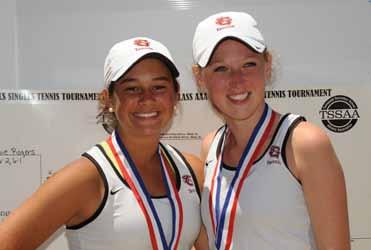 TN) Doubles Champions Libby Heflin & Claire Sullivan St.