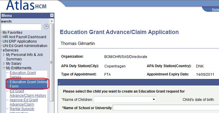 3. Apply for Education Grant (Both claim for completed school-year & advance for next year) 1.