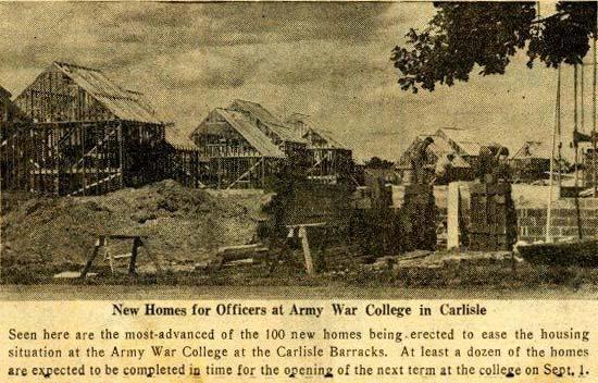 On 23 June 1952, ground was broken for College Arms housing, intended primarily for US Army War College (USAWC) students and their families.