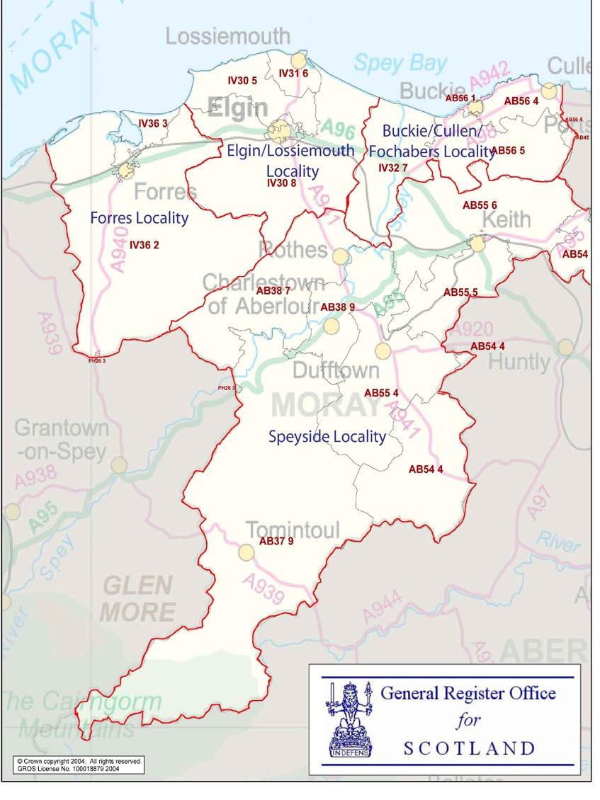 As Moray CHSCP is one of the biggest clusters in Grampian it is useful to break it down to smaller localities. These will be useful for planning purposes.