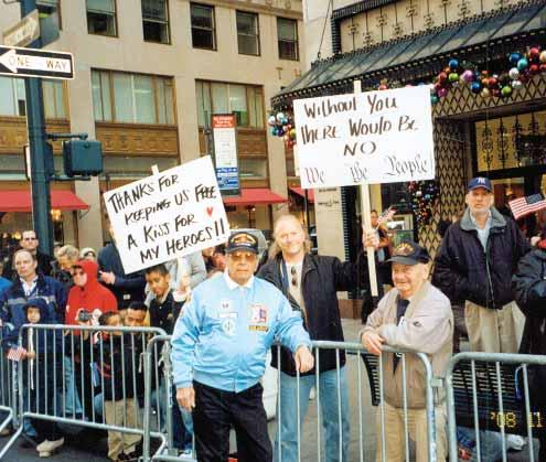 Members particpated in the nation s largest Veterans Day parade in New York City on 11 November 2008.