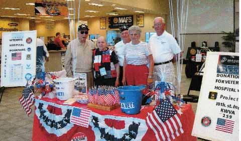 CID 259 members returned, after a year, to a Manheim automobile auction, in Indianapolis, to again accept donations for residents of the Indianapolis Veterans Hospital.