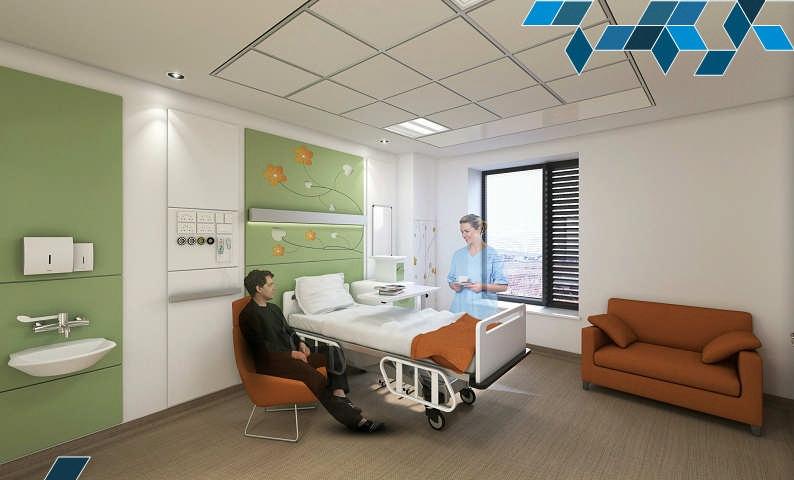 Artist s Impression. In Patient Bedroom Maternity Unit Public access to the Maternity Unit is via a bridge link which is a short distance from the lift core.