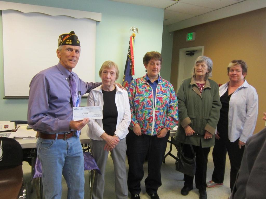 The memorial will be erected in Veterans Memorial Park in Lynnwood, which is a park that was built by VFW Post # 1040. Our Post donated $500 to assist in the construction of the Korean War Memorial.