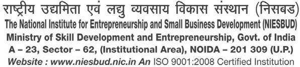 Ministry of Skill Development and Entrepreneurship Government of India New Delhi Request for