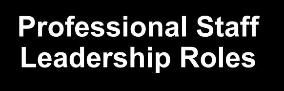 Professional Staff Leadership Roles 300 272 # 200 100 2004 2013 Leading in