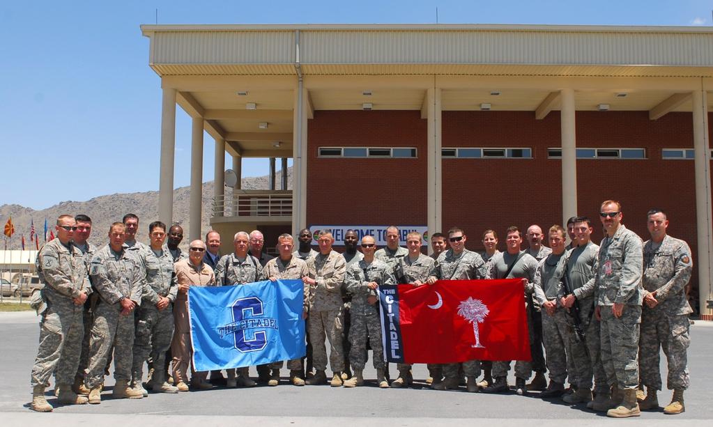 P a g e 4 Citadel Grads and Cadets Meet in Kabul.
