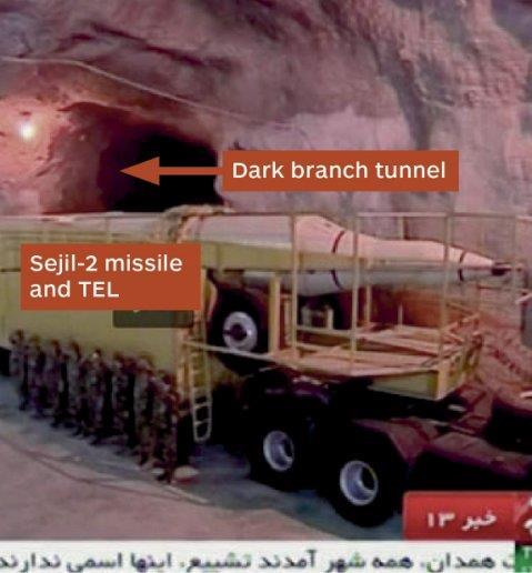 (SIMANEWS/Russia Today) 1641873 Despite Hajizadeh's assertion, analysis of the video by IHS Jane's suggests that the missile complex may not contain  In the footage, the tunnel complex appears to