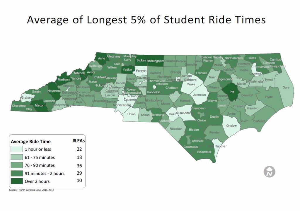 Longest 5% of Student Ride Times D This Indicator represents the experience of students in EC and Regular datasets, all programs.