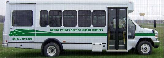 SHOPPING BUS The Greene County Department of Human Services offers a shopping bus to Greene County residents age 60 or older, living in the towns of Ashland, Athens, Cairo, Catskill, Coxsackie,
