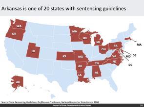Takeaways from previous presenta6on Arkansas established the Sentencing Standards and the