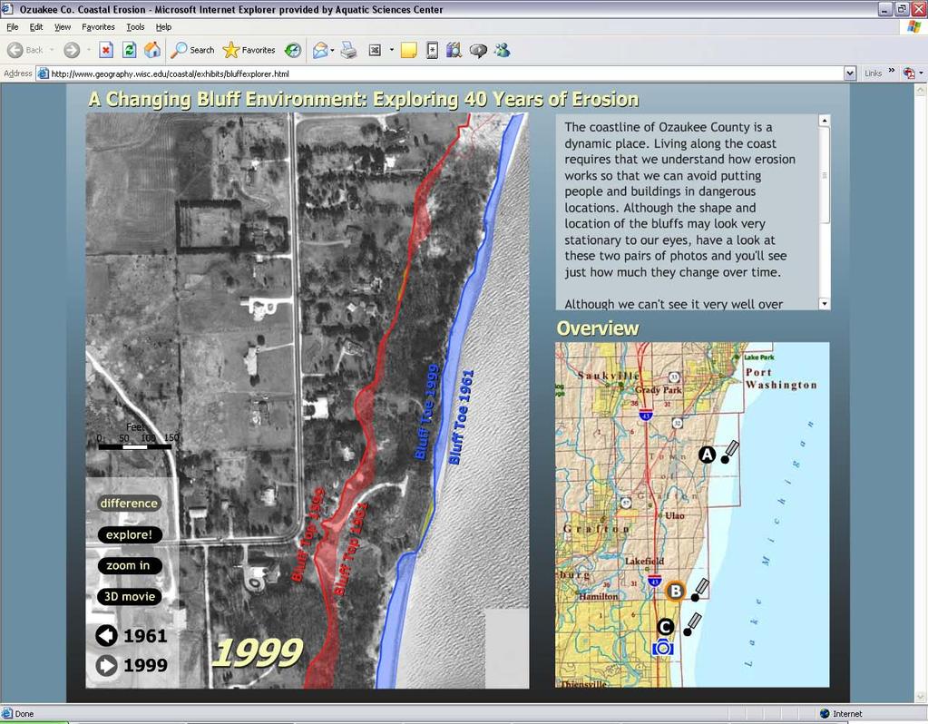 Coastal Natural Hazards Coastal Recession Rate Mapping. As part of the Lake Michigan Coastal Damages St