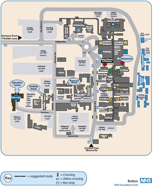 Map of the Trust Collect ID and Car parking Pre-registration team