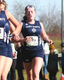 Adele Edmonds 19 Aubrey Penn 19 A Steady Threat The Saint Mary s cross country team continues to be a steady threat in the MIAA and beyond, and the Belles aim to continue that trend in 2016.