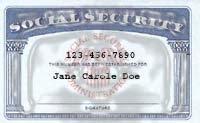 SOCIAL SECURITY CARDS Not required in SHIP File Use an