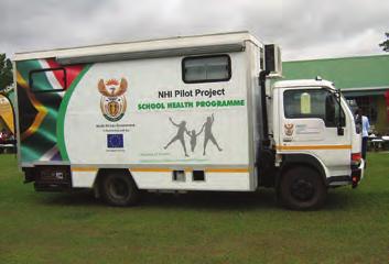 NHI Pilot Project vehicles As an NHI pilot site, the District receives a grant from the National Department of Health to ensure delivery in five prescribed outputs.