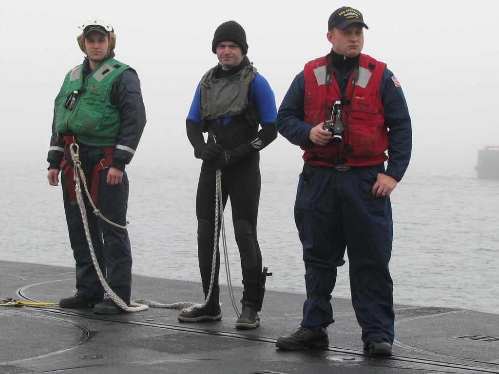 These sailors have been at sea for 90 days.