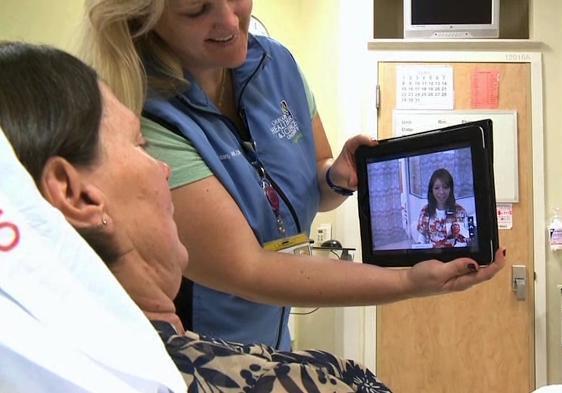 Care Delivery Innovations Telemedicine Warm Handovers: uses HIPAA-compliant videoconferencing program and ipad technology to provide video nurse-to-nurse handoffs for patients going to skilled