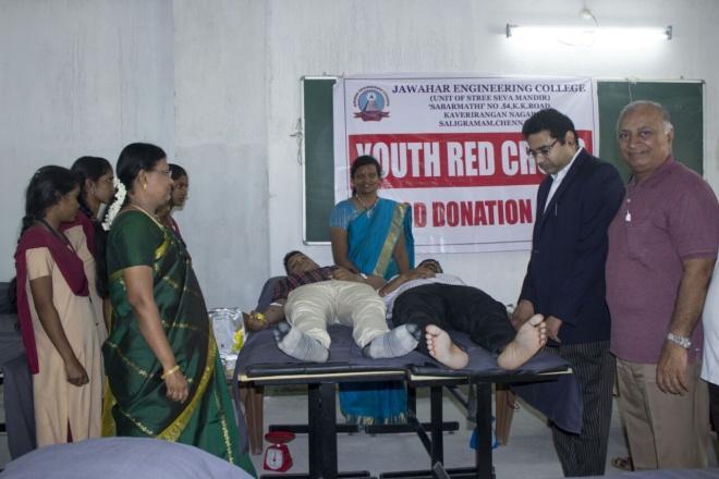 Kerala Institute of Technology, Trivandrum in October 2015 Tube Products of India, Avadi Chennai on 01-10-2015 YOUTH RED CROSS Mr.Aditya and Mr.