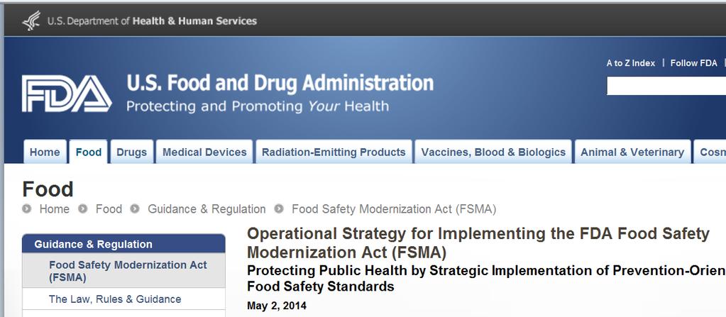 Public Information Available Web site: http://www.fda.