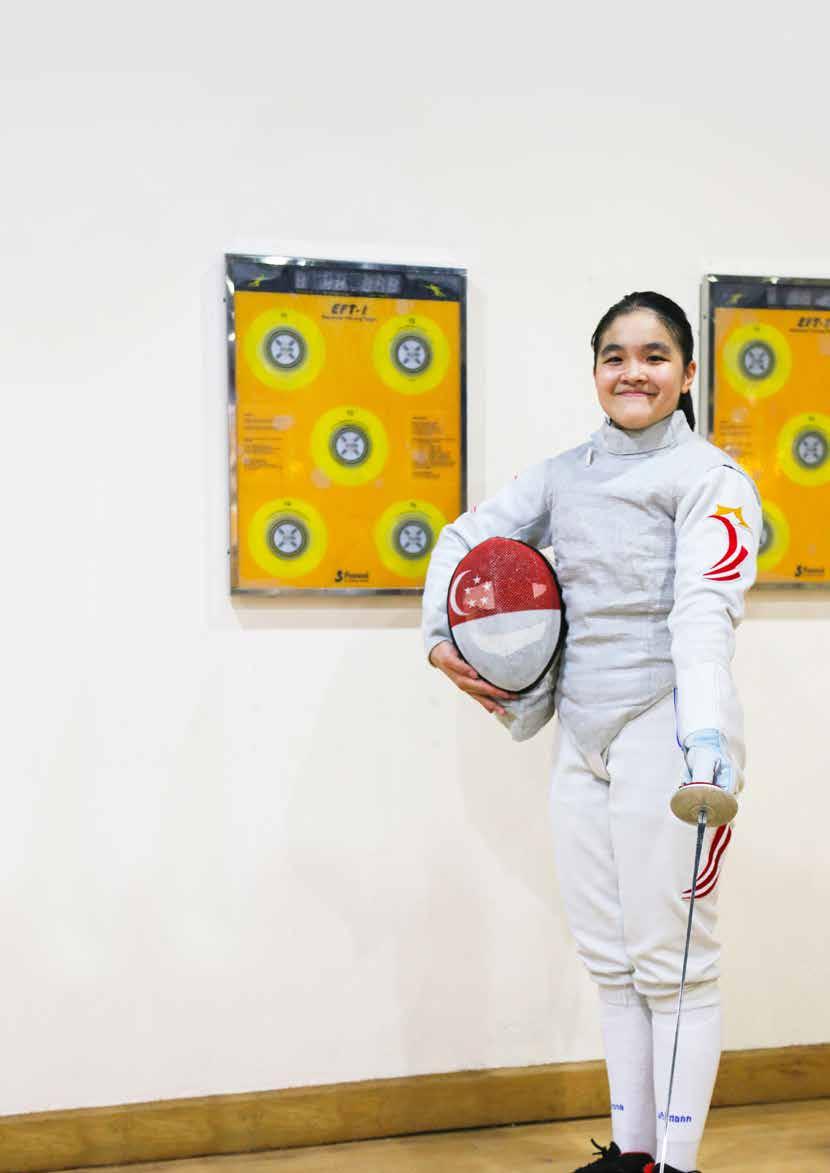 My target is to actively pursue fencing and constantly push myself beyond my limits. With faith in God and belief in myself, anything is possible.
