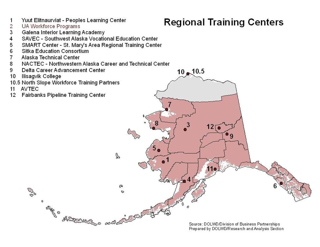 Appendix 3 Map of RTC s Alaska