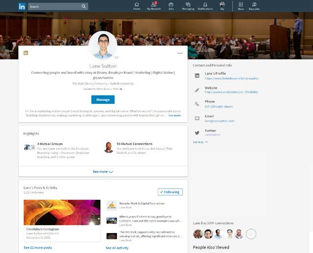 LinkedIn New User Interface Summary collapsed New Highlights