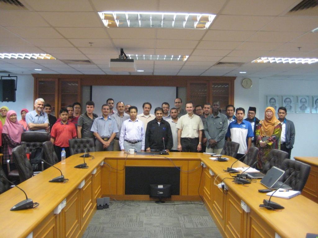 Lecture at Universiti Kebangsaan Malaysia (UKM)- There were about 30 staff and students.