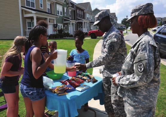Community snapshots Lemonade stand Five young entrepreneurs helped soldiers beat the heat