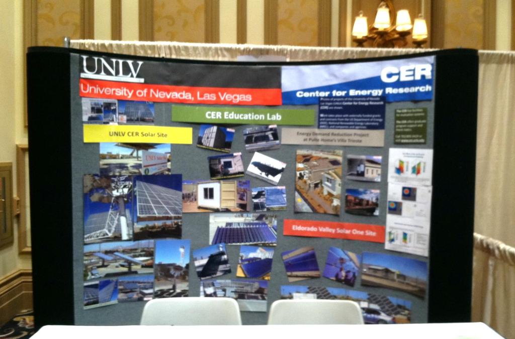 August 7 Las Vegas, Nevada The UNLV CER had a booth at the National Energy Summit 5.0, Power of Choice, held at the Bellagio Hotel.