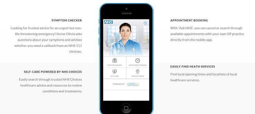 Part 2: Progress and outcomes The Ask NHS mobile app was developed using agile project methodology and working with a collaboration of healthcare industry leaders.