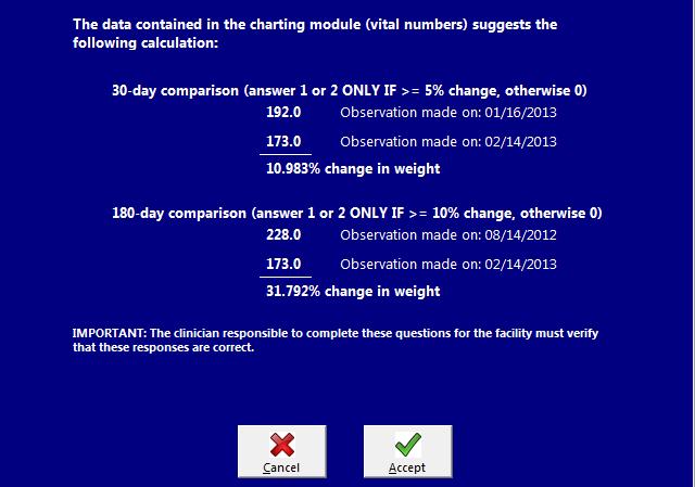 If there is a current weight and not a past weight for calculation, the system was unable to find data it could use or unable to find data supporting a weight loss.
