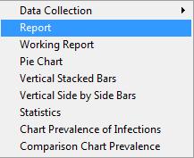 INFECTION TRACKING MODULE New Charting functionality: All charts go to EXCEL. You must have EXCEL on your computer in order to use the charting options on the menu.