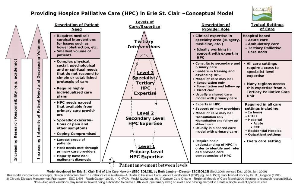 Table 1 There are few palliative care teams working in a shared care model in Canada; this provided the impetus to investigate the process of how this integrated approach is developed and sustained