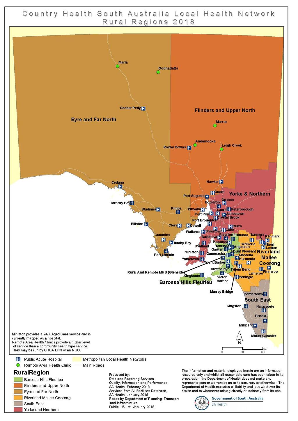 Appendix 1 Current Country Health SA Local Health Network regions showing proposed