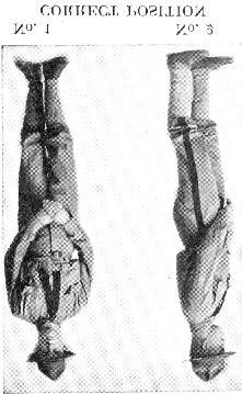 No. 1 No. 2 CORRECT POSITION No. 1. Clasp hands without constraint in front of center of body. Left hand uppermost.