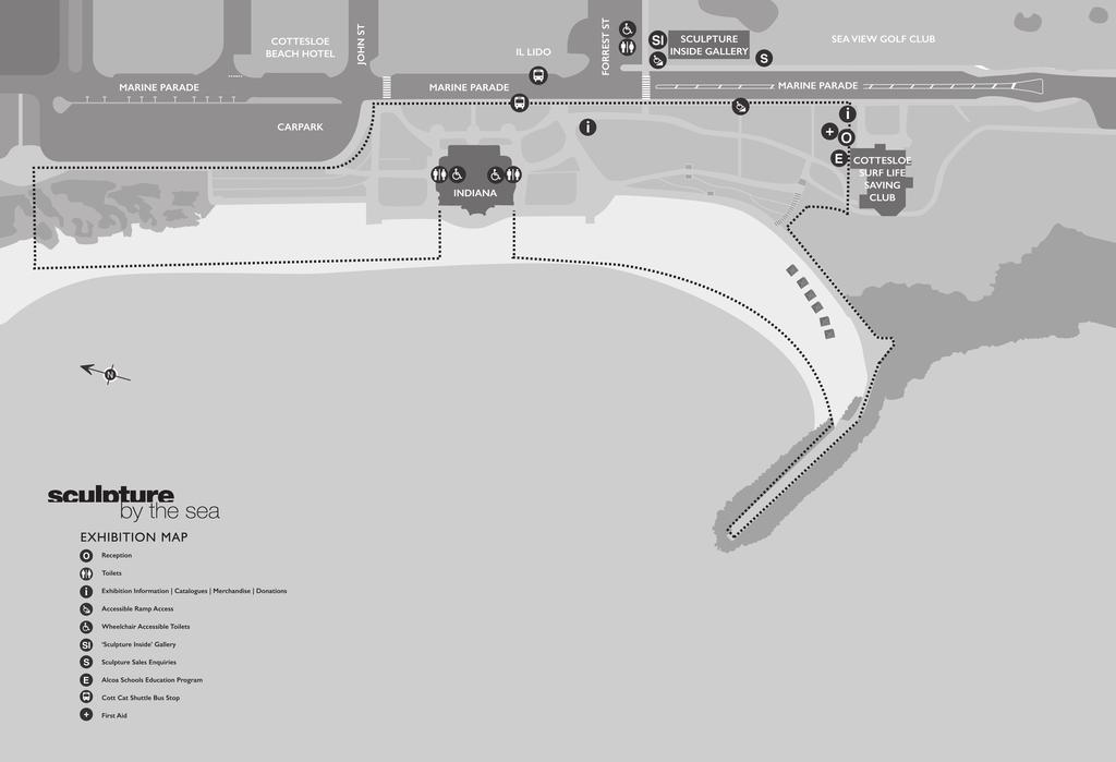 SITE MAP ARTIST/GROUP NAME:... TITLE OF WORK:... The dotted line broadly delineates the sites available to artists. 1.