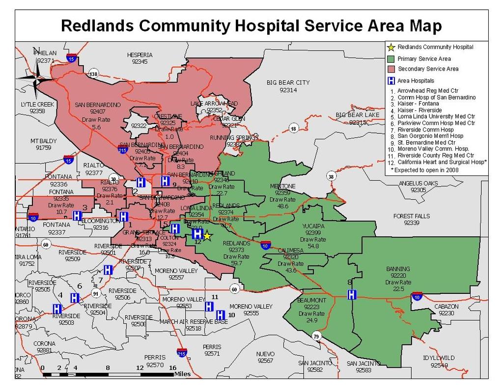 Figure 1. Redlands Community Hospital Service Area Map DEMOGRAPHIC CHARACTISTICS PRIMARY AND SECONDARY SERVICE AREA Figure 2.