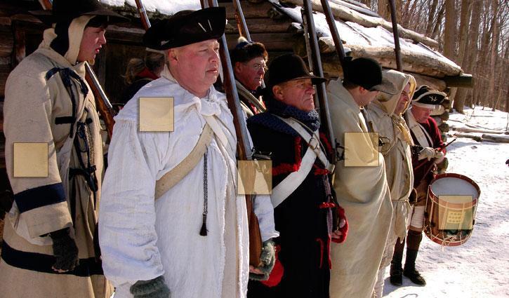 The Continental Army spent 3 of 4 winters