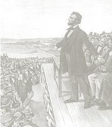 Gettysburg Address Four score and seven years ago our fathers brought forth on this continent a new nation, conceived in liberty, and dedicated to the proposition that all men are created equal.